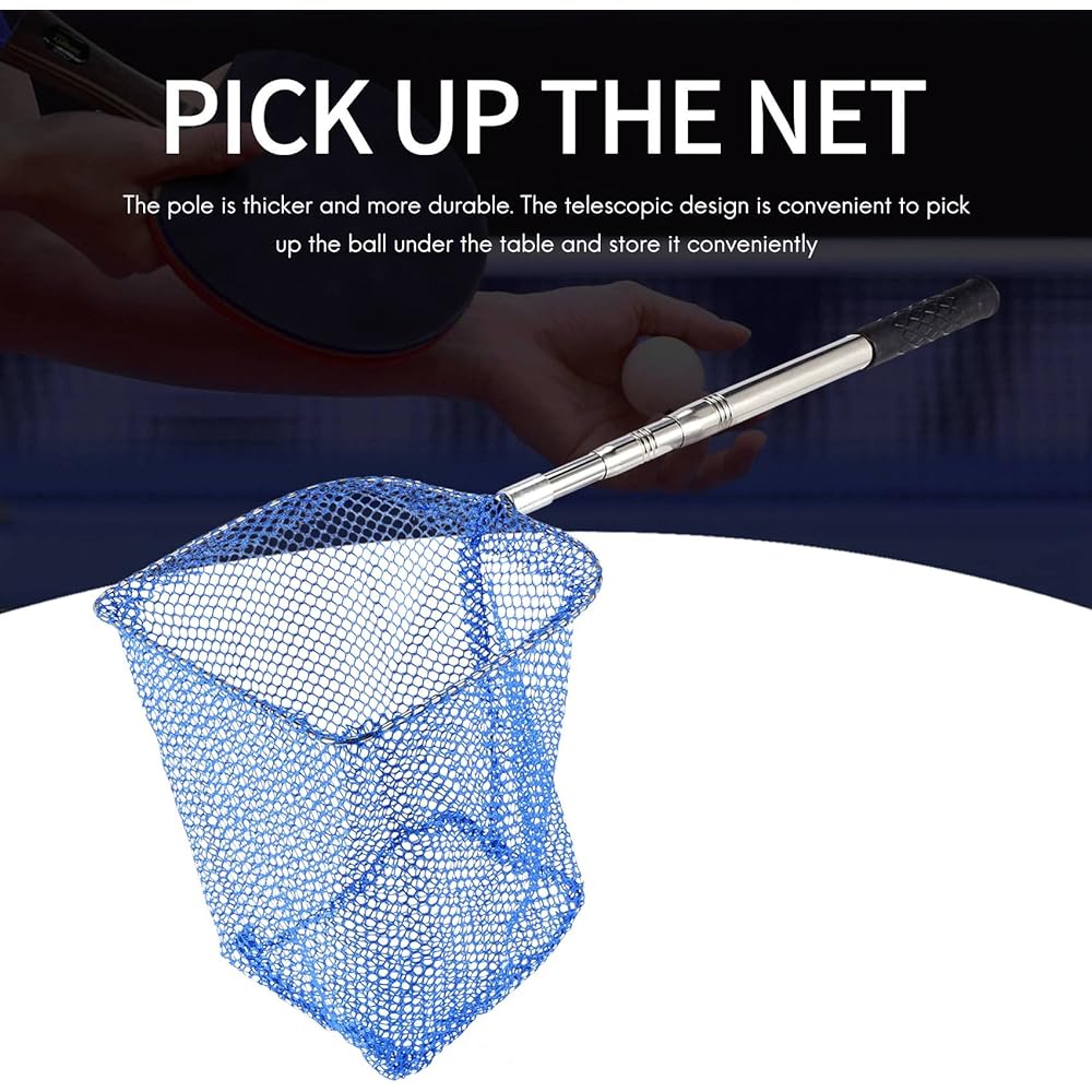 Xsdjasd Portable Telescoping Scoop Net Table Tennis Ball Picker Net Table Tennis Ball Picker Container Training Tool for Balls