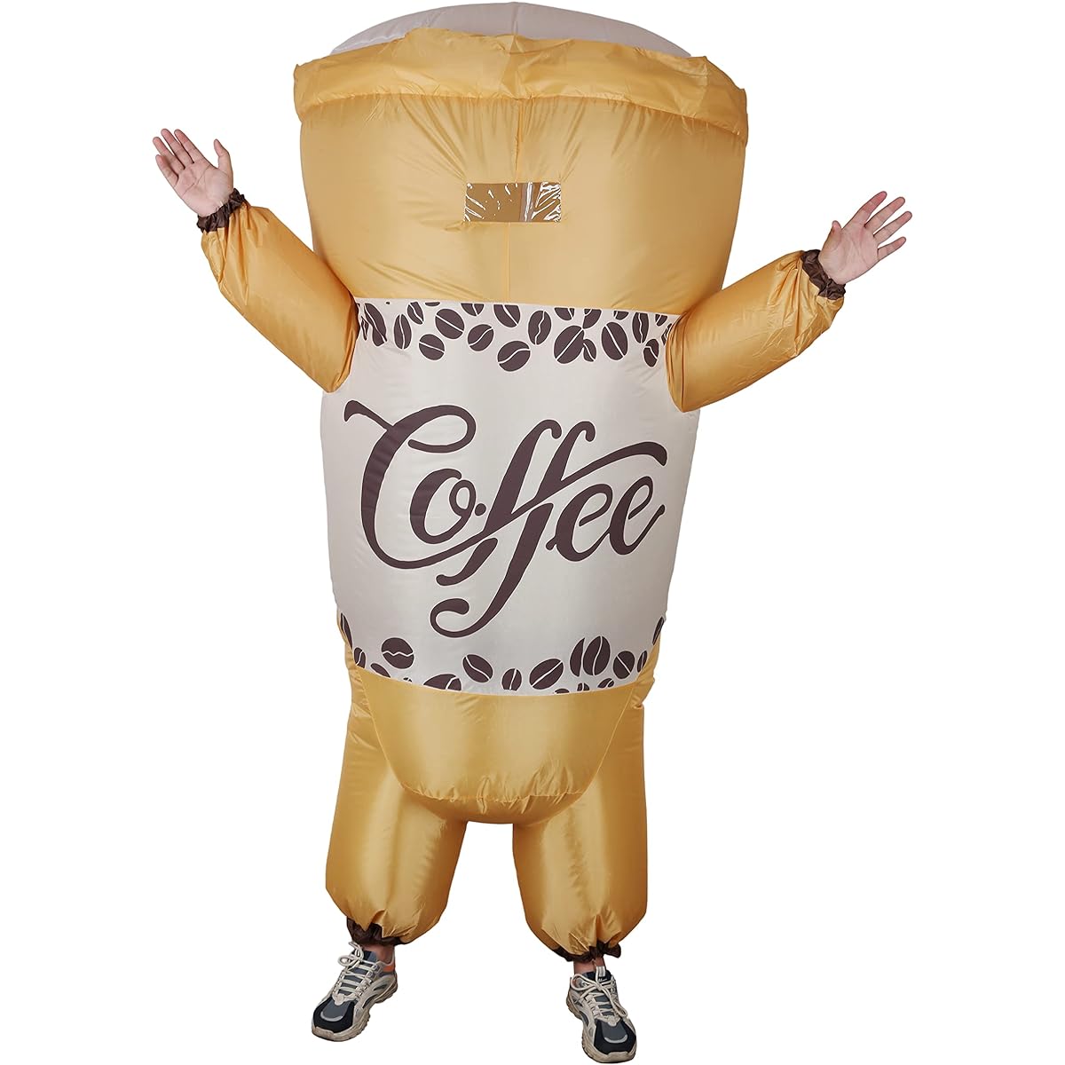 INFLATJOY Inflatable Coffee Costume for Adults Funny Inflatable Costumes for Halloween Cosplay Party