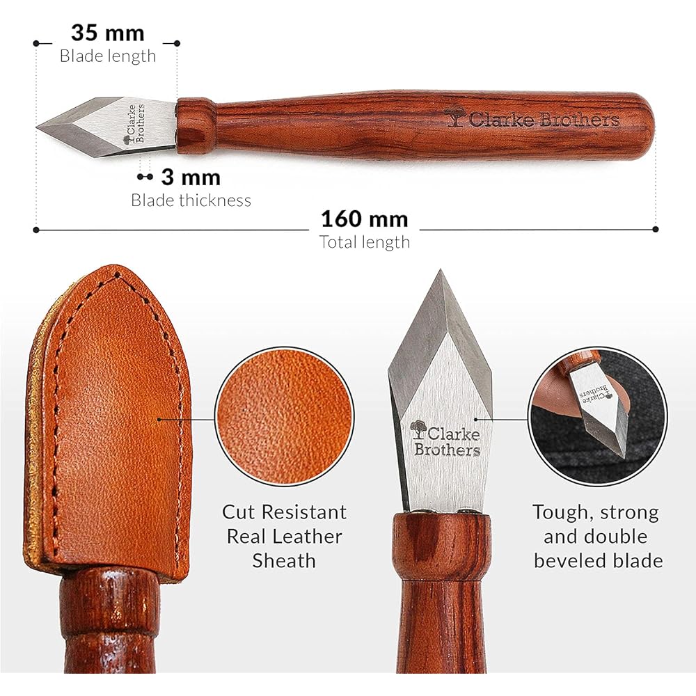 Wood carving hook knife bending tool set for carving spoon leather cover sheath for woodworking