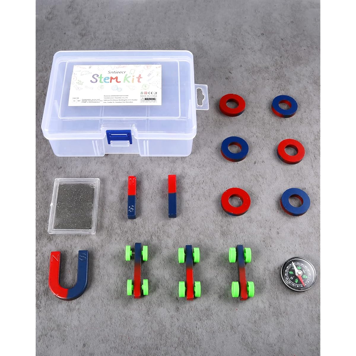 Sntieecr Labs Junior Science Magnetic Set Experimental Education Science Experiment Tools Physics Educational Toys for Kids Teens