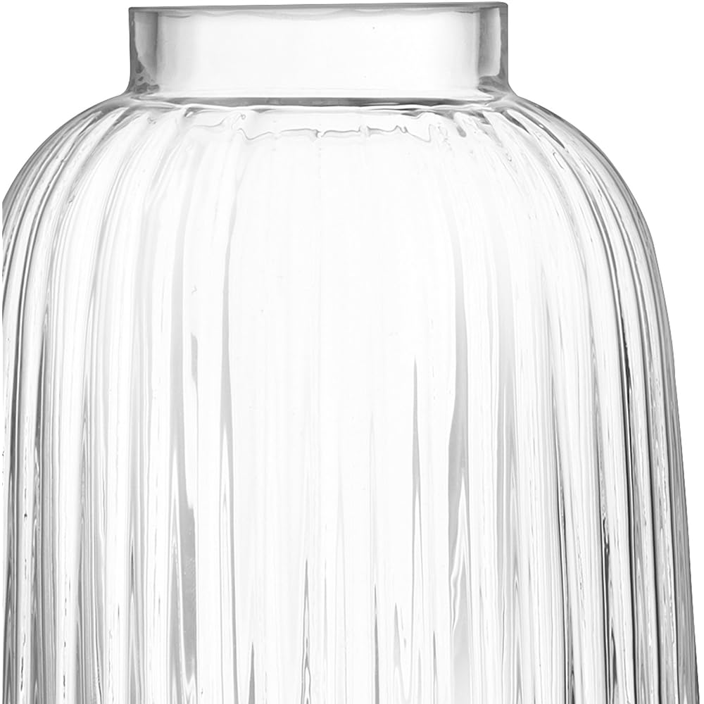 LSA Flower Vase Clear Height 20cm PLEAT G1399-20-301