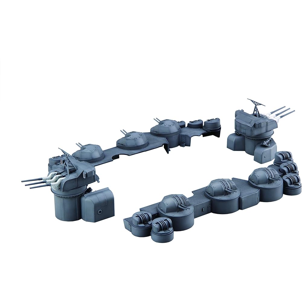 Fujimi Model 1/200 Collecting Equipment Series No.5 1/200 Battleship Yamato Central Structure Outer Color Coded Plastic Model Equipment 5 & 1/200 Collecting Equipment Series No.4 Battleship Yamato Central Structure Color Coded Plastic Model Equipment 4 [