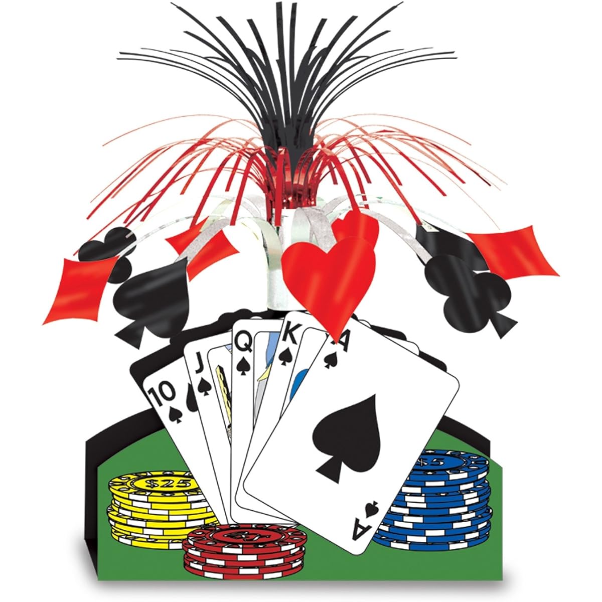 Beistle 50035 Playing Card Centerpiece, 13 inches