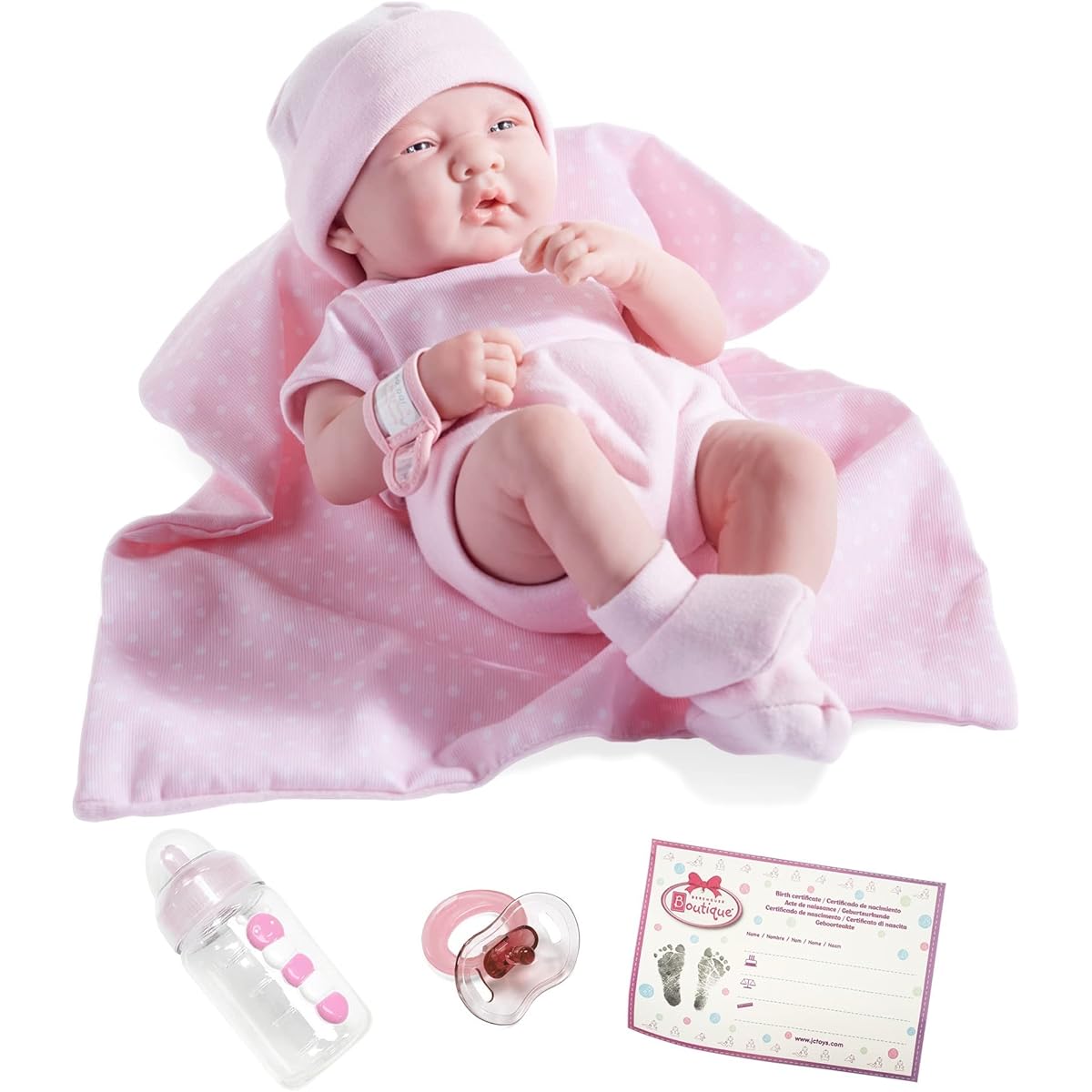 Dolls By Berenguer 18541 La Newborn Real Girl Doll - Size 14 Inch