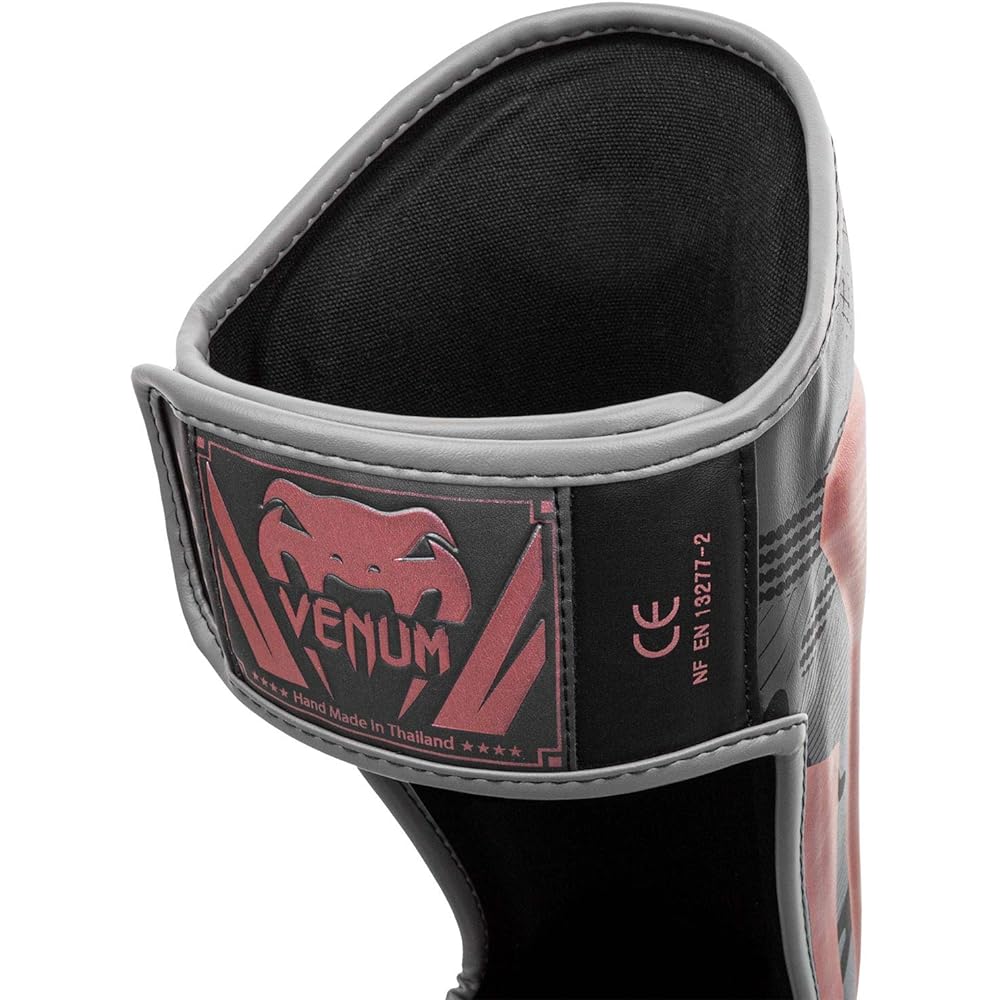 Venum Elite Shin Guard Black/Pink/Gold L