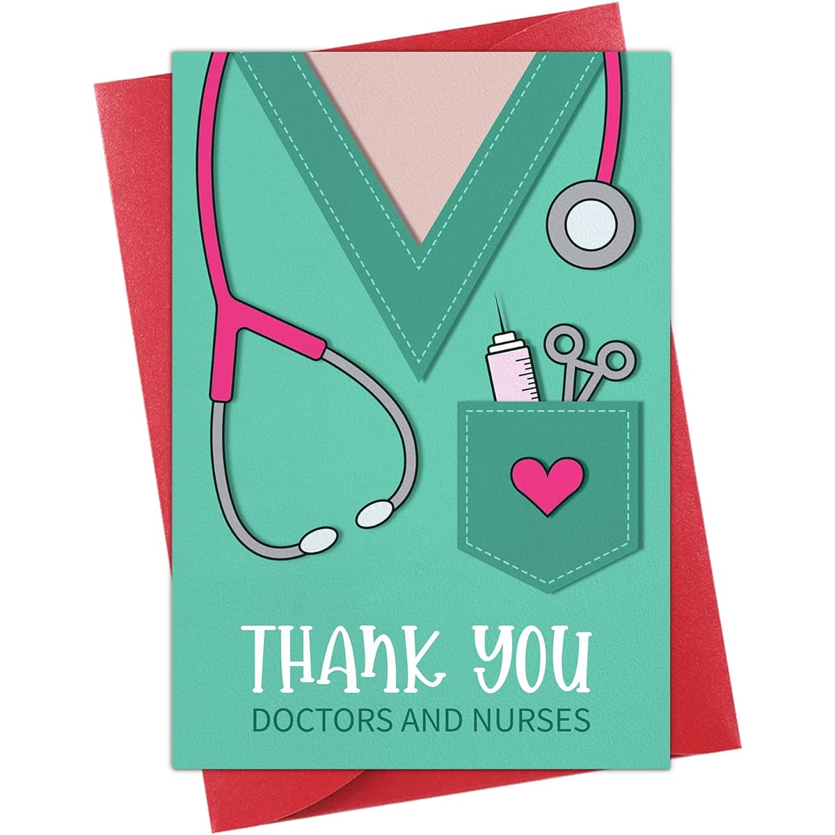 WhatSign Thank you Doctor and Nurses Greeting Card