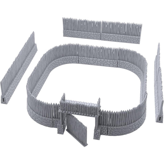 Terrain4Print Viking Stockade 3D Print Tabletop RPG Scenery Wargame Terrain for 28mm Miniatures