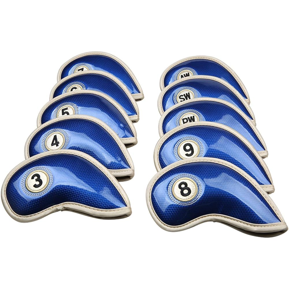 Iron cover leather embroidered waterproof 5 colors to choose from 3 to 9 AW PW SW 10 pieces set