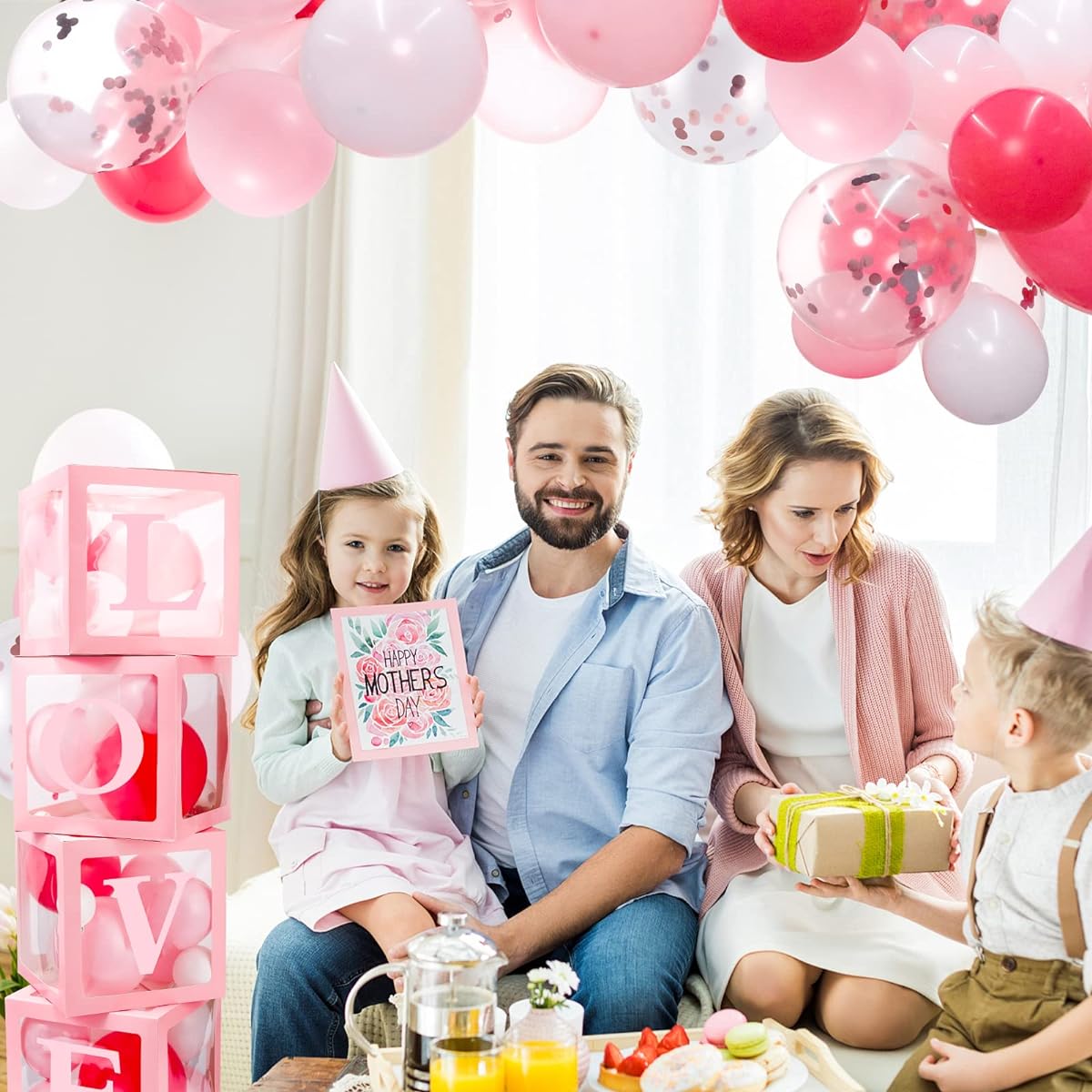 Gender Reveal Balloon Box (Pink)