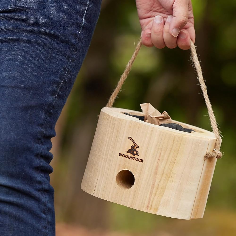 Wood Grill Yamazakura WOODSTOCK Hardwood from the Zao Mountain Range in Miyagi Prefecture BBQ Camping Meal Smoker Patented Structure Fire Starter Included