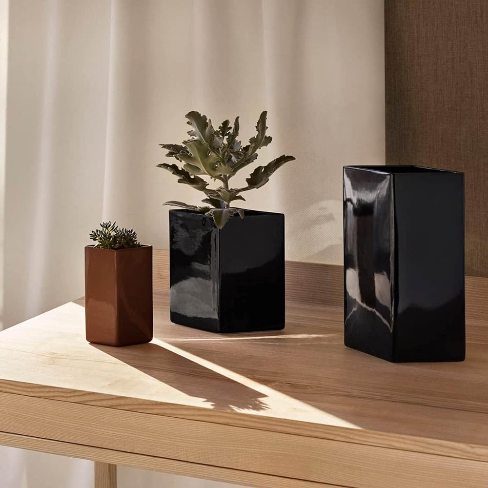 [Regular Imported Product] Iittala Roots Ceramic Flower Vase Vase 225mm Black 1051703