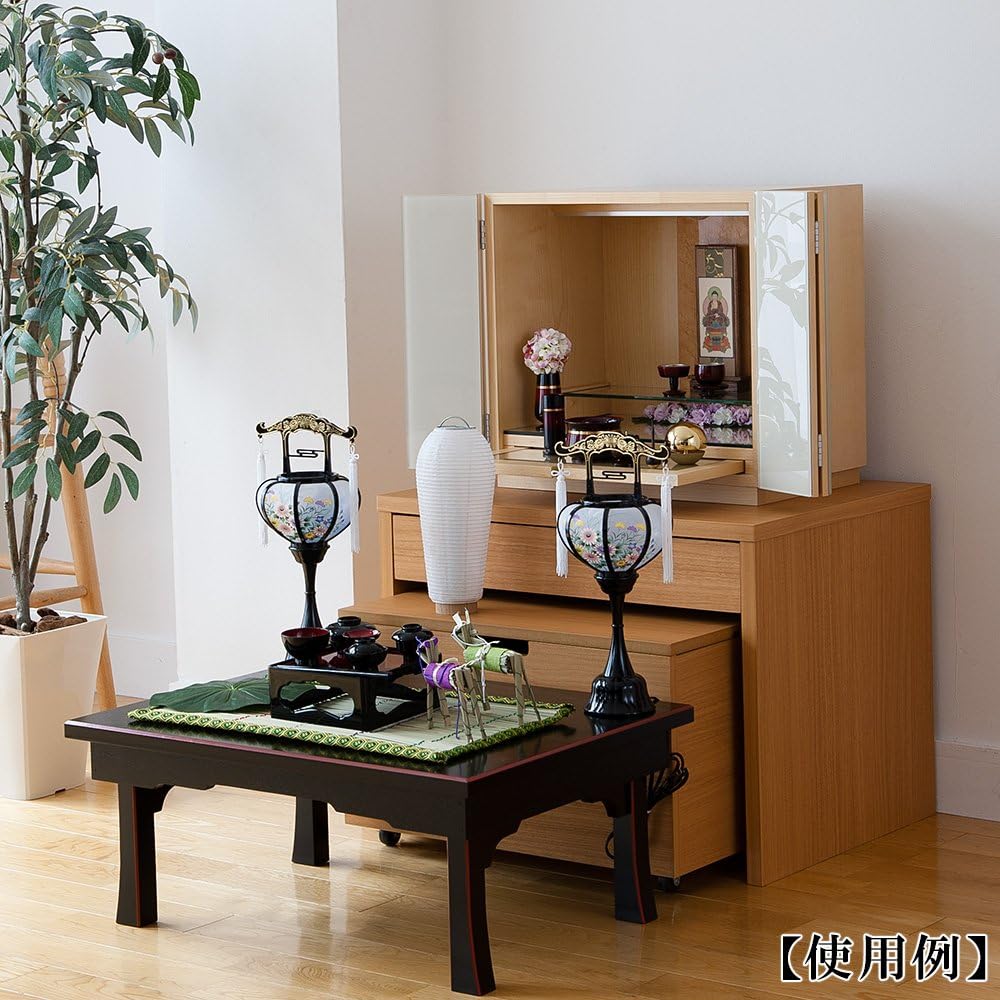 Buddhist altar shop Takita Shoten [Bon lanterns/Bon supplies] Compact First Bon set/New Bon set 4-piece set 3-B ◆Bon lanterns, Bon lanterns, modern Bon lanterns, Obon decoration supplies, a set for those who are looking for the first Bon (New Bon). [With