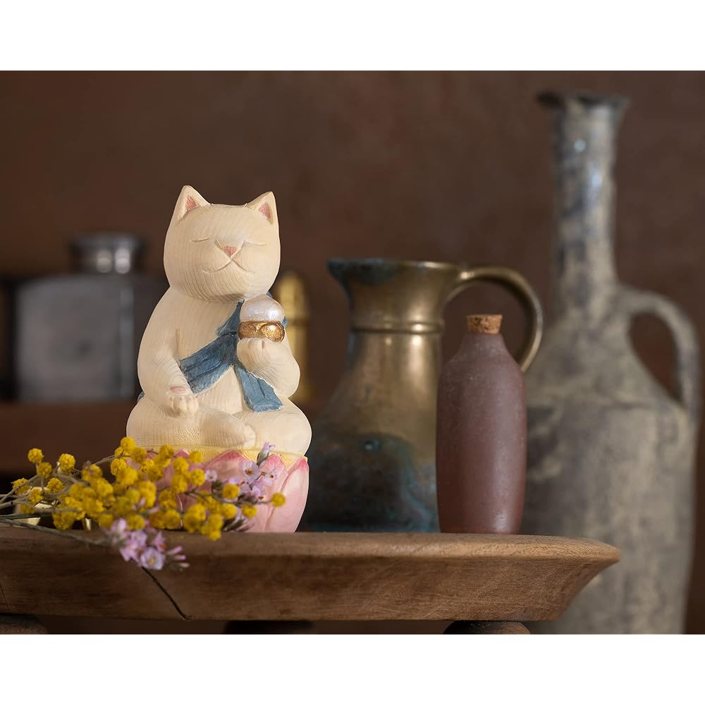 Cat Buddha Kokuzo Bodhisattva (Guardian principal image of the year of the Ox and Tiger) Buddha shop Sakai prototype supervision_Twelve Zodiac guardian principal image Beckoning cat Maneki cat Ornament (NB8 Kokuuzou)