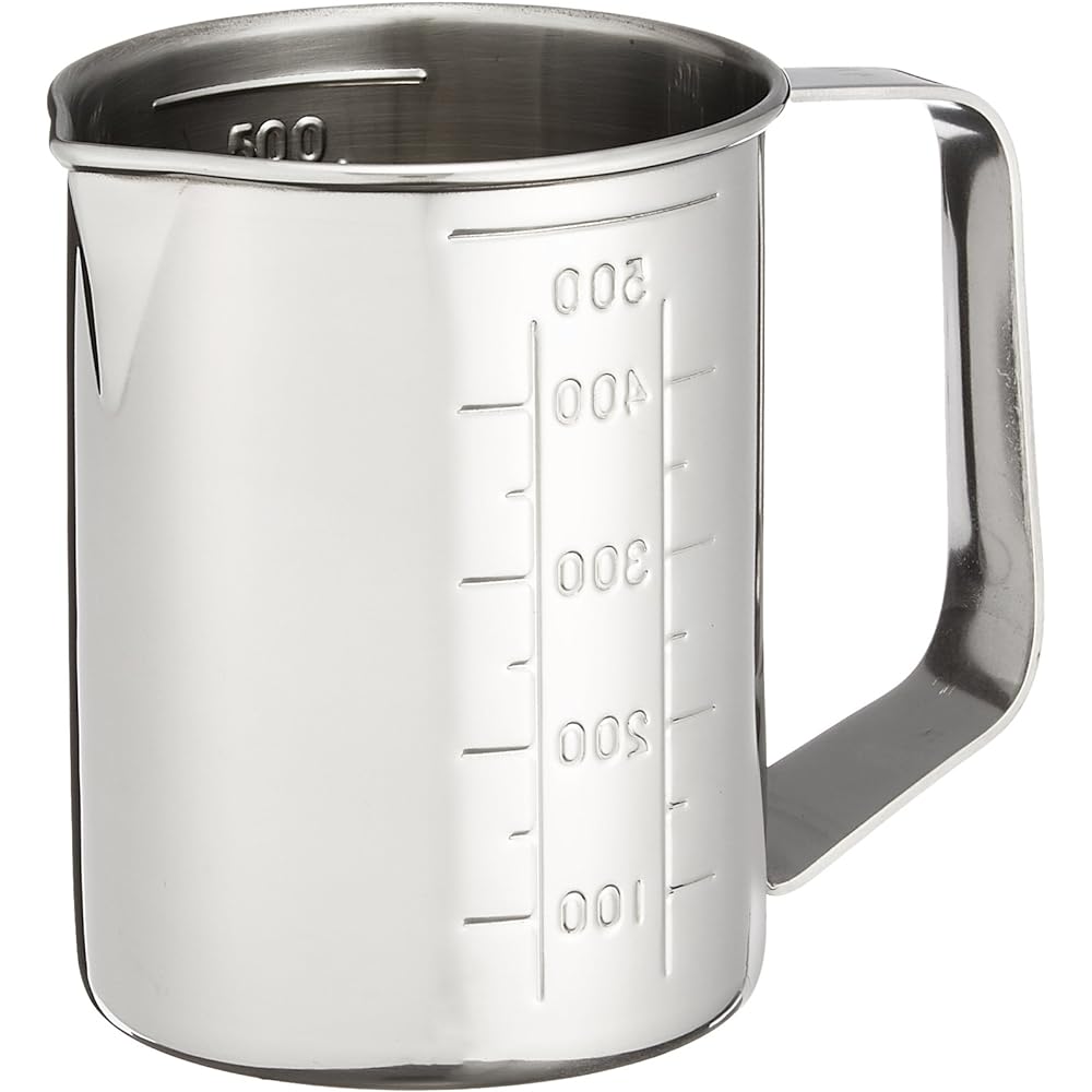 Endo Shoji Commercial Measuring Cup with Handle 10LBMZ18 18-8 Stainless Steel Made in Japan BMZ18