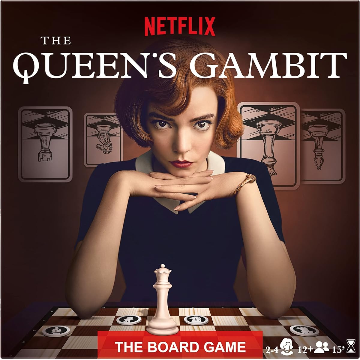 Mixlore | The Queen's Gambit: The Board Game | Board Game | Ages 12+ | 2-4 Players | 15 Minutes Playing Time, Multicolor, MIXQG01EN