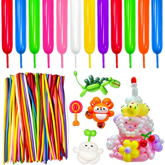 260pcs 100pcs Long Balloons for Balloon Animals Balloon Garland Animal Modeling Birthday Wedding Party Decoration Multicolor