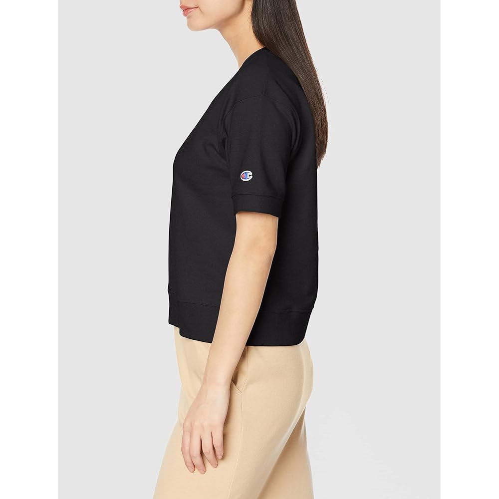 [Champion] Sweatshirt, Short Sleeve, Round Neck, Fleece, Embroidery, One Point Logo, Short Sleeve Sweatshirt, Women's Basic, CW-Z008/CW-X011