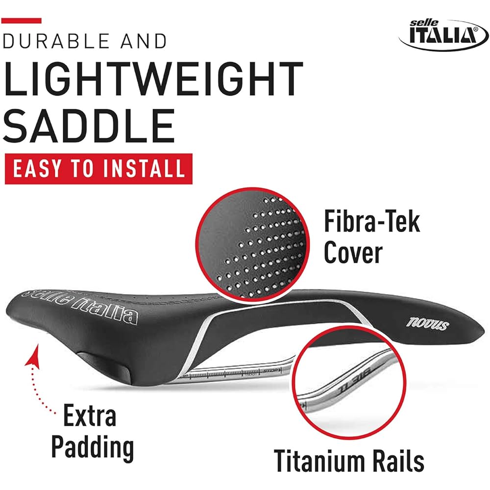 Selle Italia SELLE ITALIA NOVUS Endurance Ti316 BK S S.Flow Black