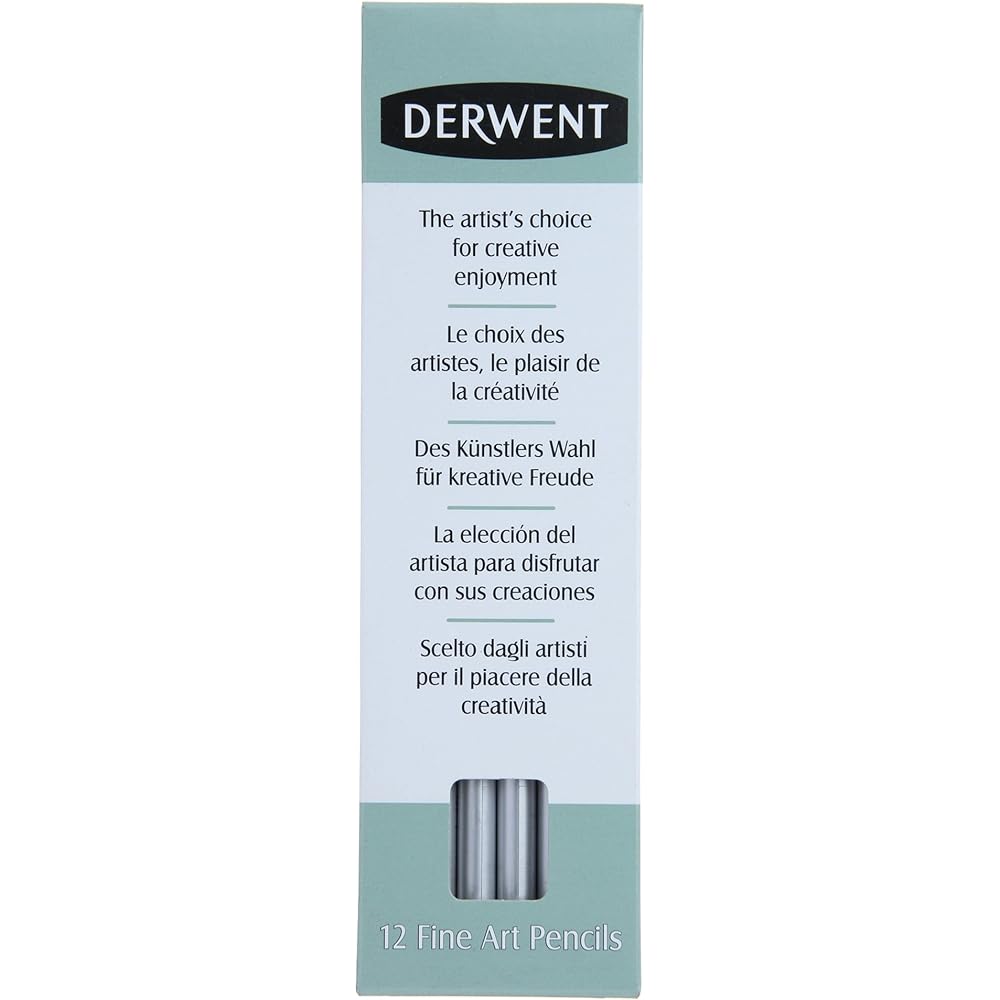 Derwent Water Soluble Graffitone 4B Medium Wash Case 12 Pieces 34302