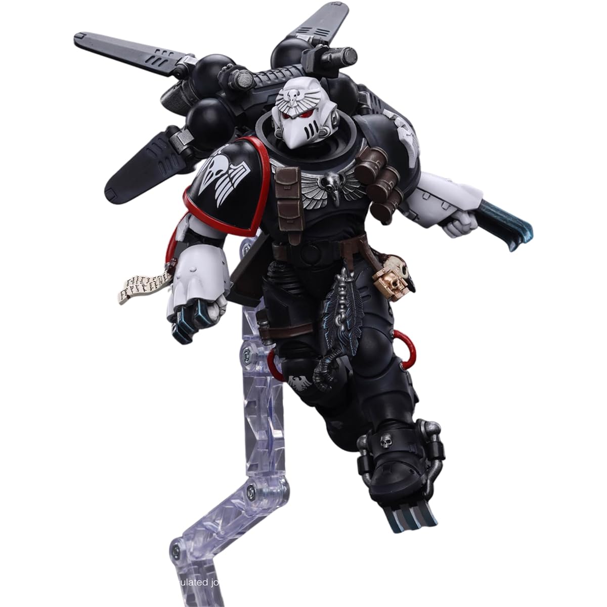 JoyToy [Pre-order 1/18 Warhammer 40,000 Action Figure Raven Guard Chapter Master Cavern Moz Collection Model (4.7 inches)