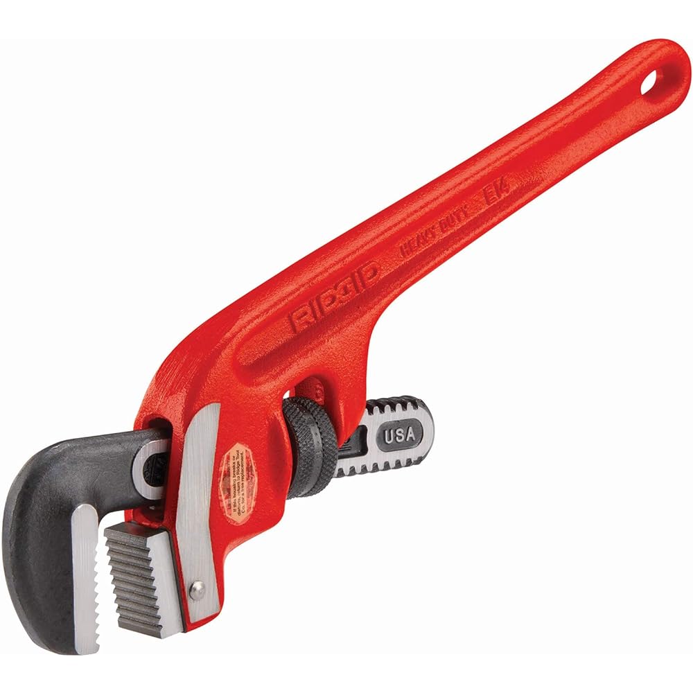 Rigid end pipe wrench 350mm E14