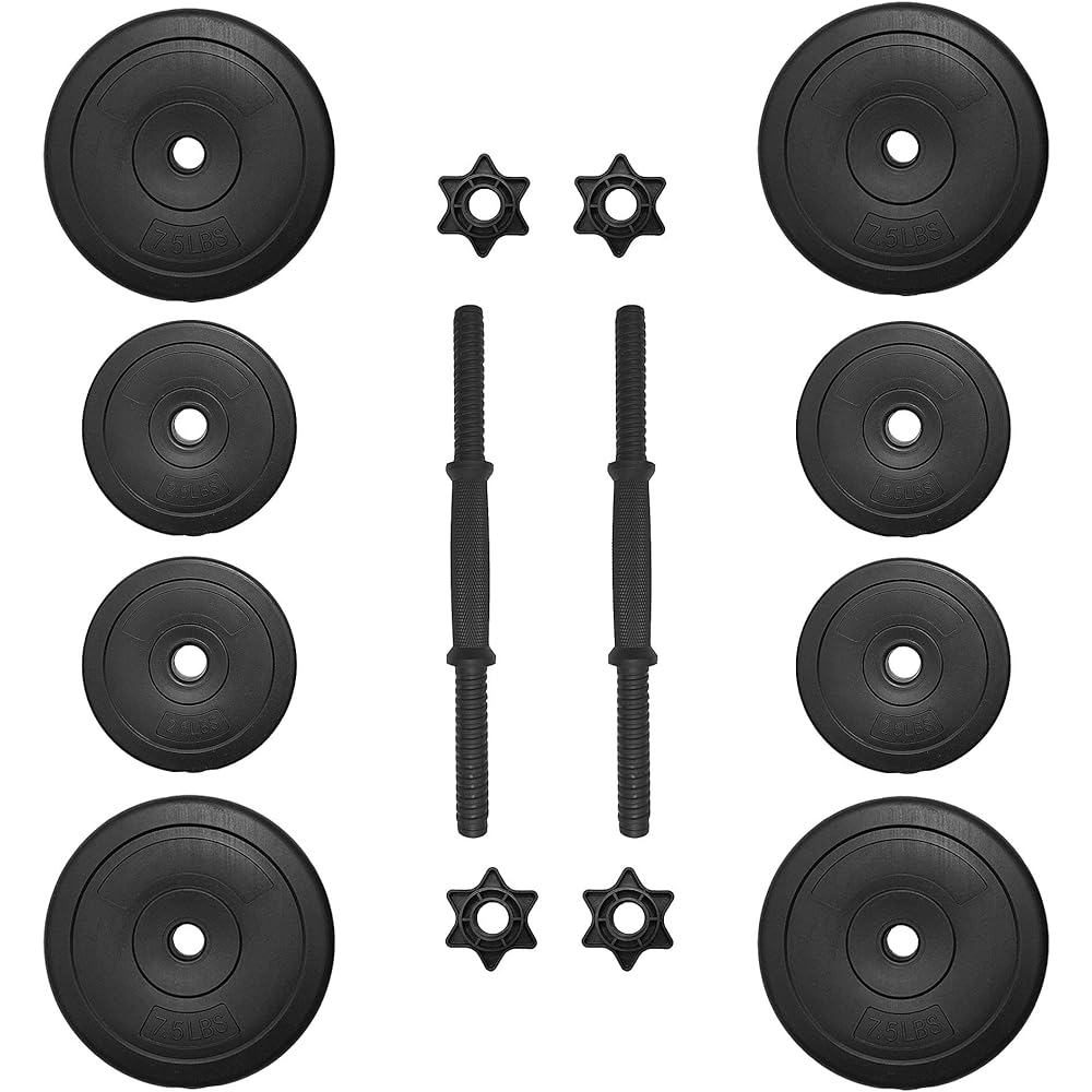 [Regular Japanese Import Product] BalanceFrom Weight Set Black 18kg