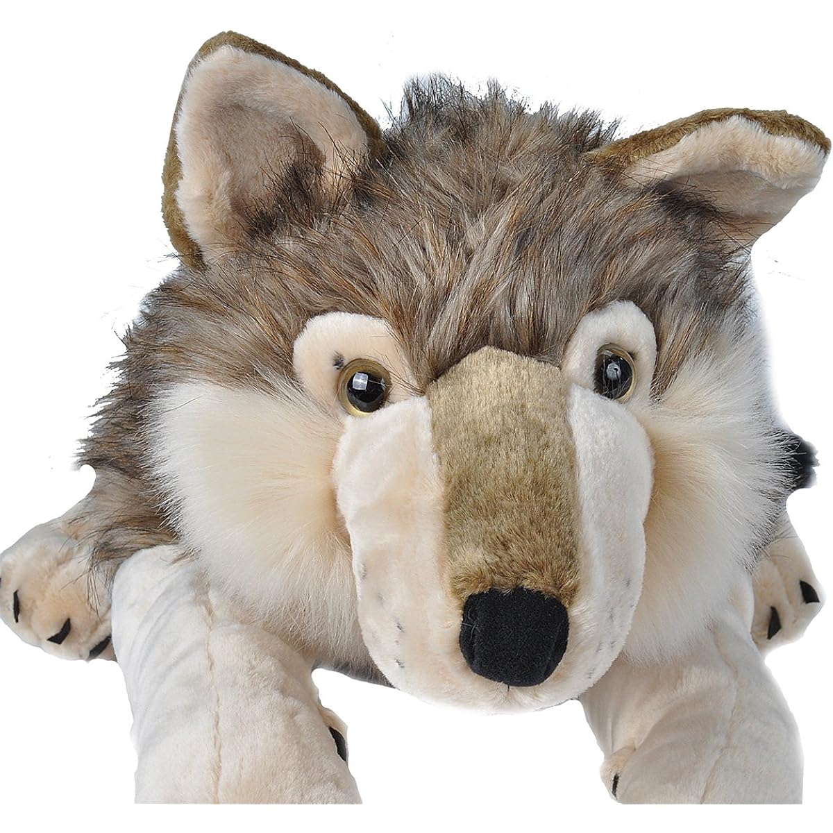 Wild Republic Jumbo Wolf Plush, Giant Stuffed Animal, Plush Toy, Gifts for Kids, 30 Inches