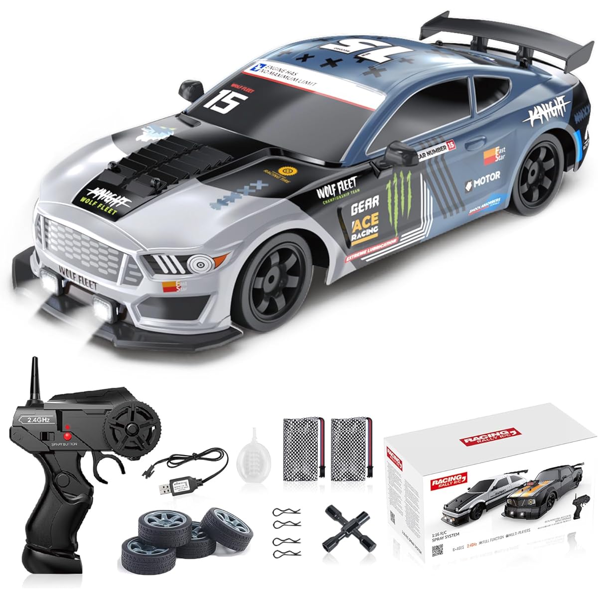 RC Drift Car 1:16 (Grey)