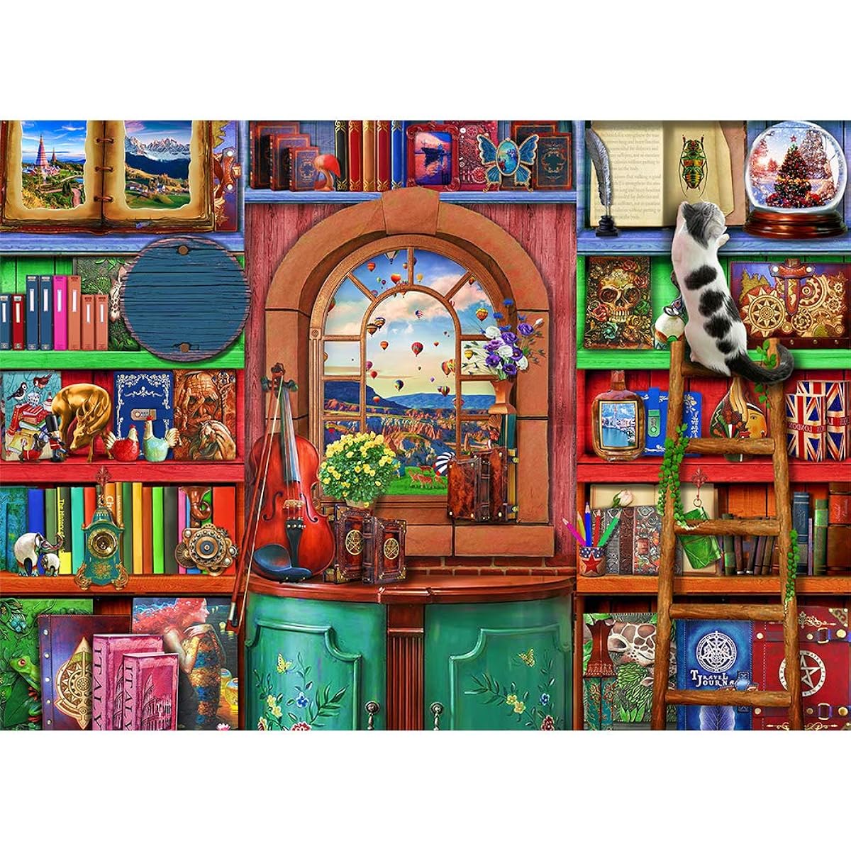 1000 Piece Puzzle for Adults 1000 Piece Jigsaw Puzzle for Adults 1000 Piece - Strange Bookshelf