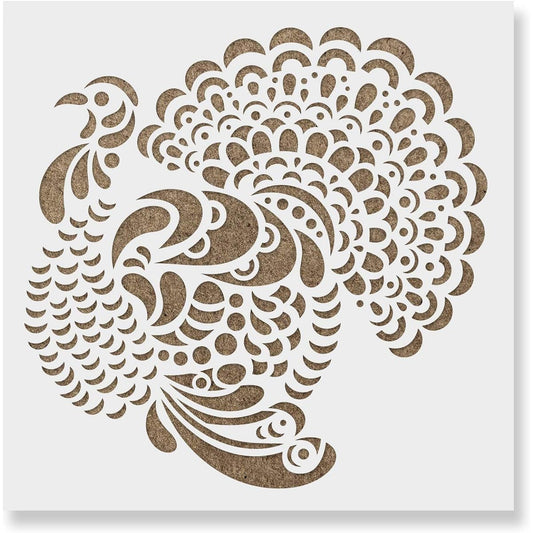 Pop Up Thanksgiving Turkey Stencil - Reusable Stencil for Painting - DIY Pop Up Thanksgiving Turkey Home Decoration