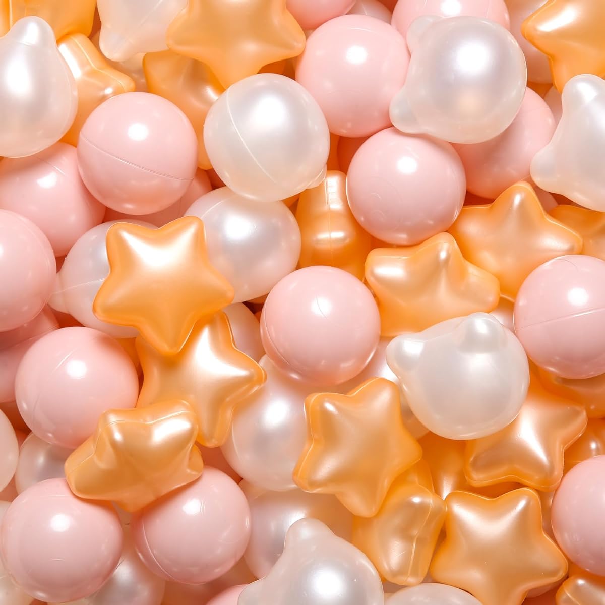 Realhaha Hollow Plastic Balls for Ball Crawling - Vibrant and Colorful - Pack of 100 - Inspires Creativity and Active Play