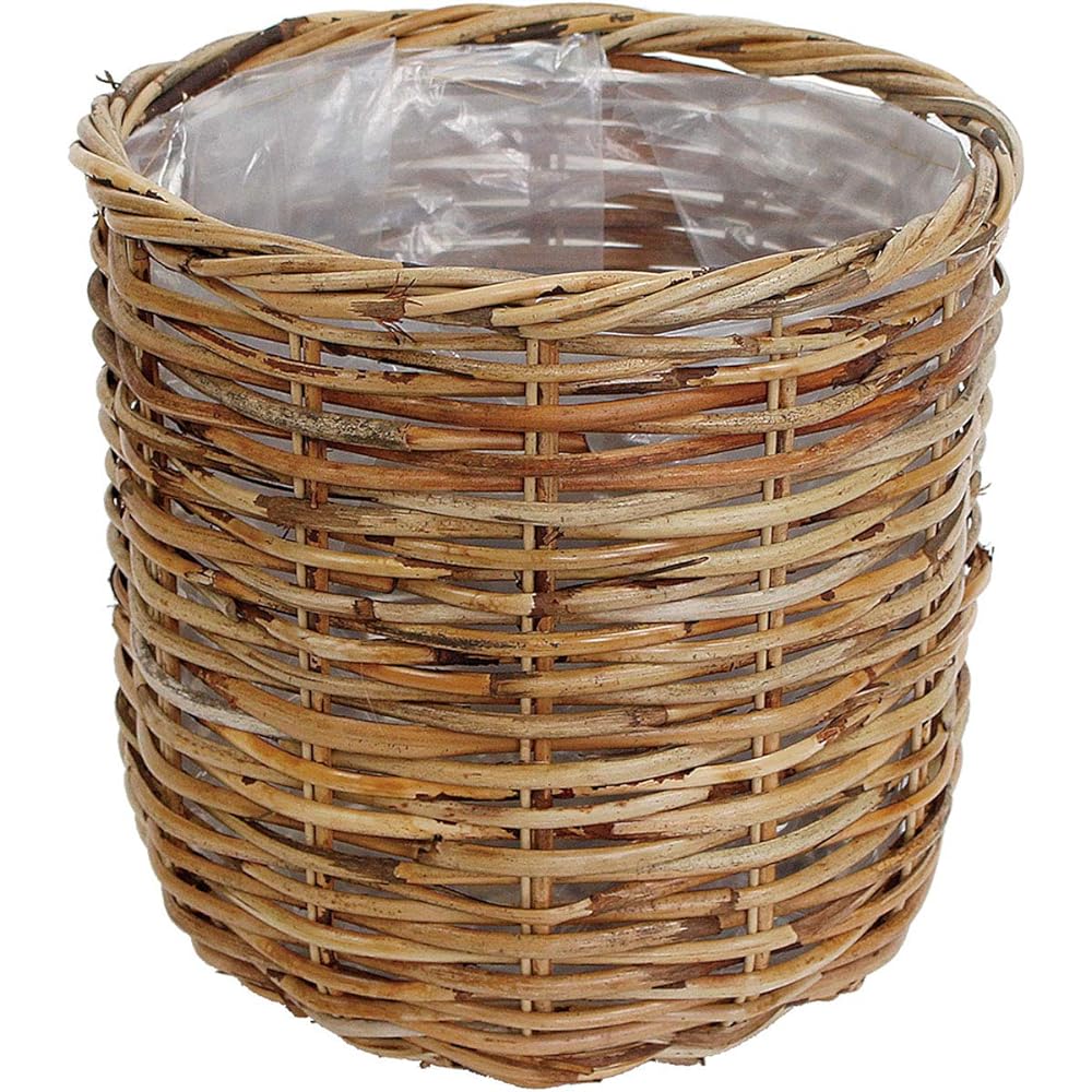 Murataya Sangyo Rattan Planter Brown No. 11 5244