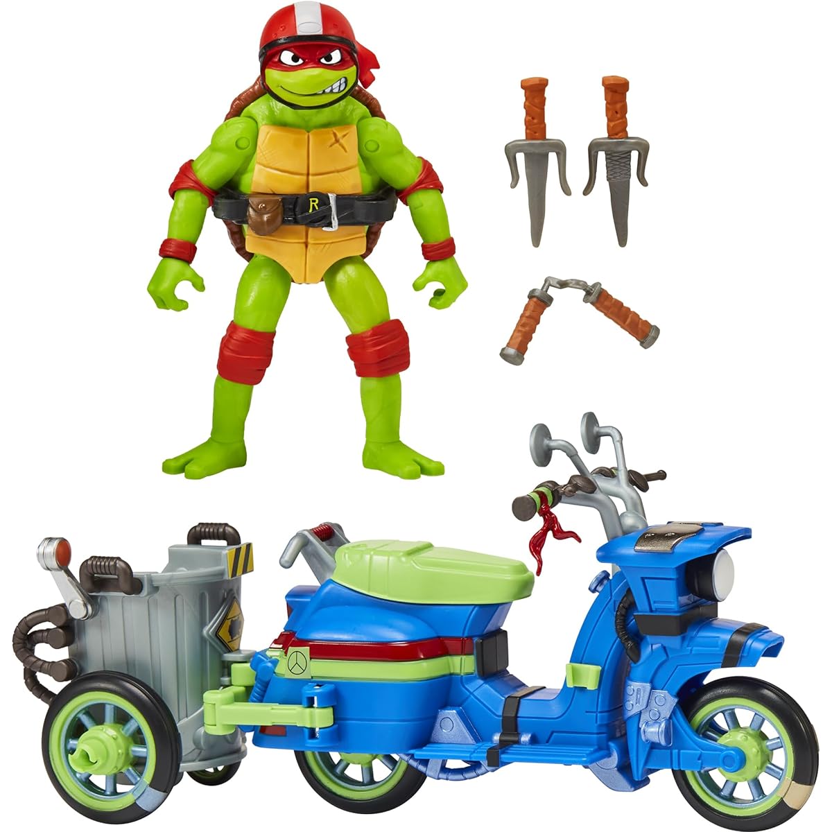 Playmates Toys Teenage Mutant Ninja Turtles Mutant Mayhem Battle Cycle Raphael Exclusive Figure