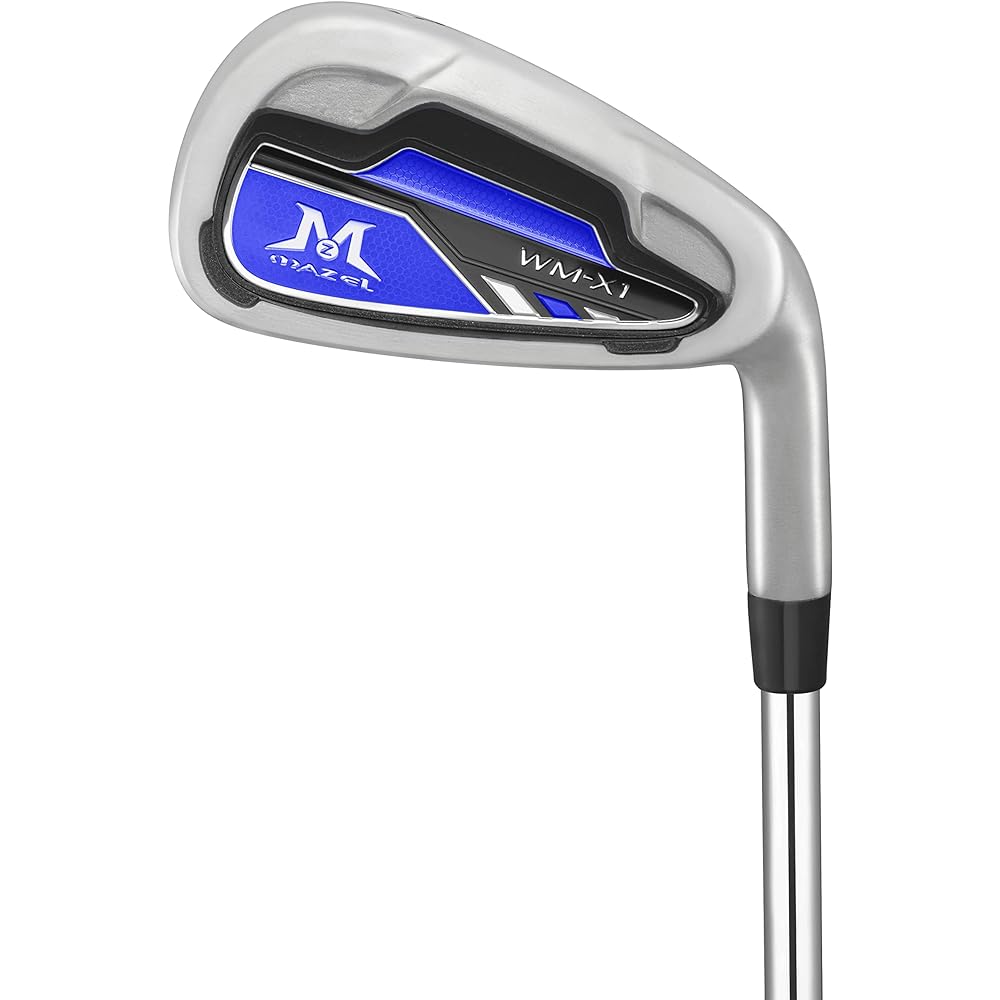 MAZEL WM-X1 Golf Club Iron Steel Shaft Set of 8/Single Item (Count: 1,2,3,4,5,6,7,8,9,AW,PW,SW) Men's Right/Left Flex :S No bag/club only