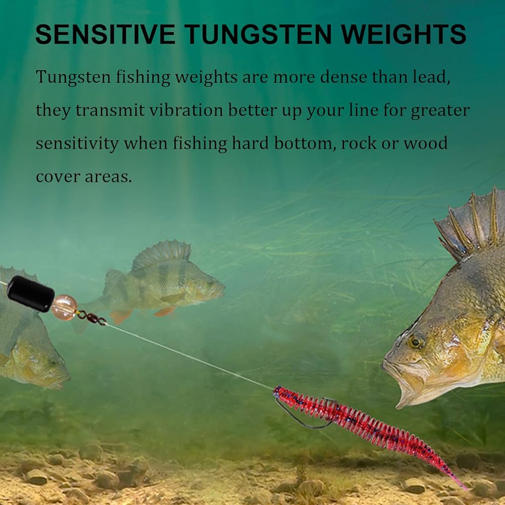 THKFISH Tungsten Sinker Tungsten Weight/Sinker Black/Silver 3.5g 5g 7g 8.8g 10g 14g 17g [Adult]