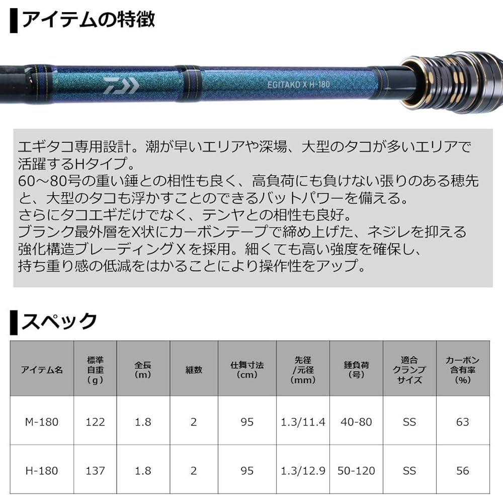 DAIWA Egitaco X M-180
