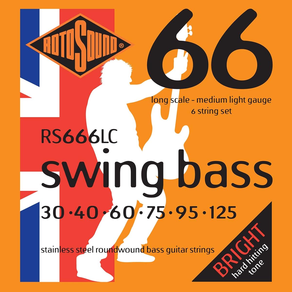 ROTOSOUND RS666LC bass strings (6 strings) (Rotosound)