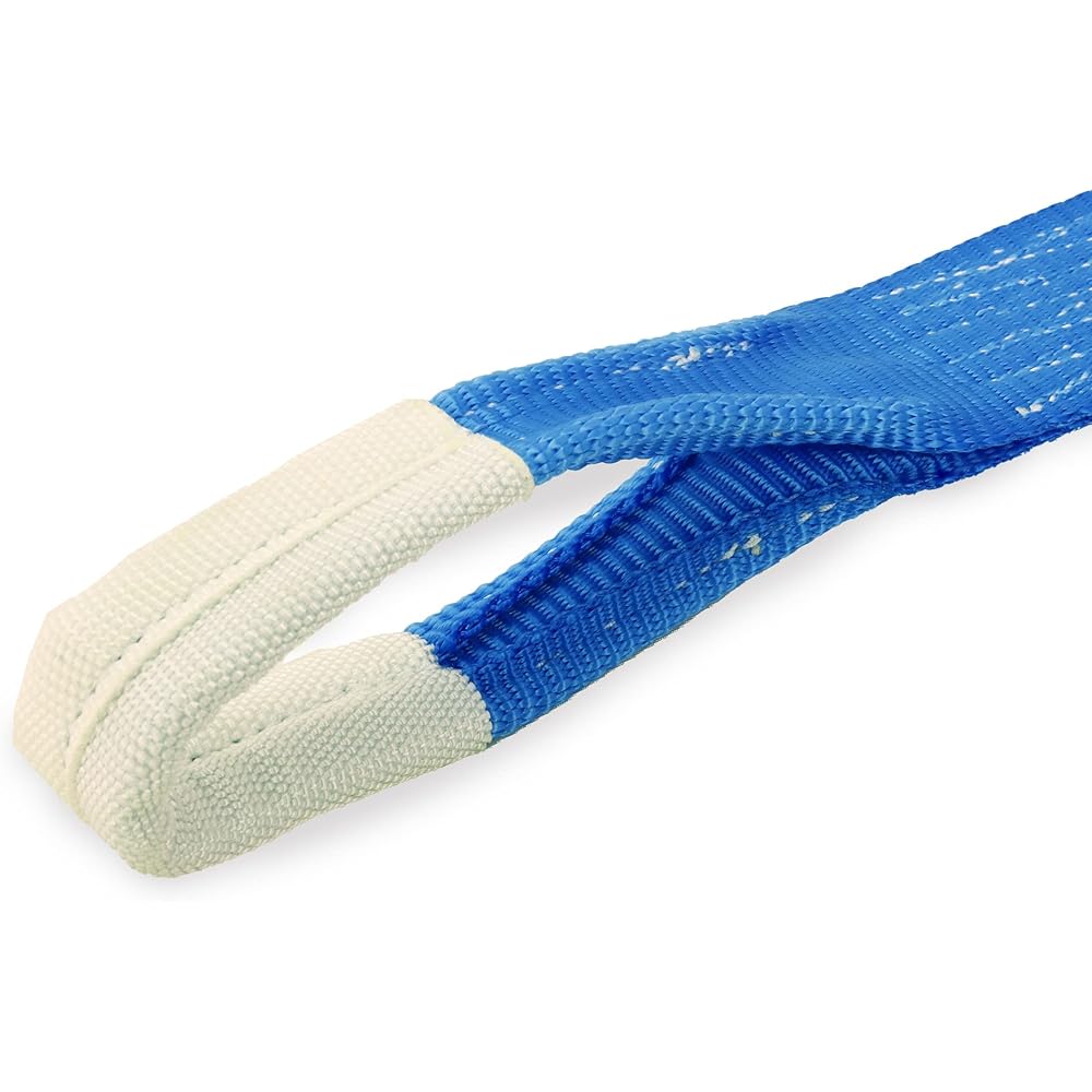 AVIELAN Lashing Belt 50mm Width I Hook (Compatible with Rope Hook) Winding 5m Fixed 1.0m Blue