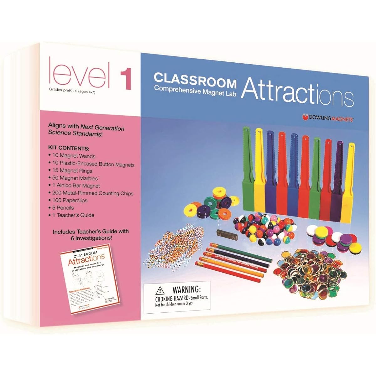 ETA hand2mind 79443 Classroom Attractions Magnet Labs Kit, Level 1