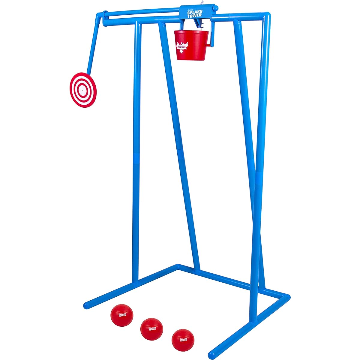 GoSports Splash Tower Water Dunk Game - Flooded Dunk Tank for Kids & Adults