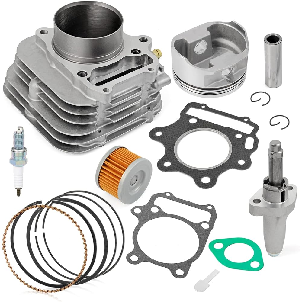 MOTO1988 Top End Cylinder Rebuild Kit Piston Ring Tensioner for 1993-2008 Honda TRX300EX TRX 300EX Sportrax 300