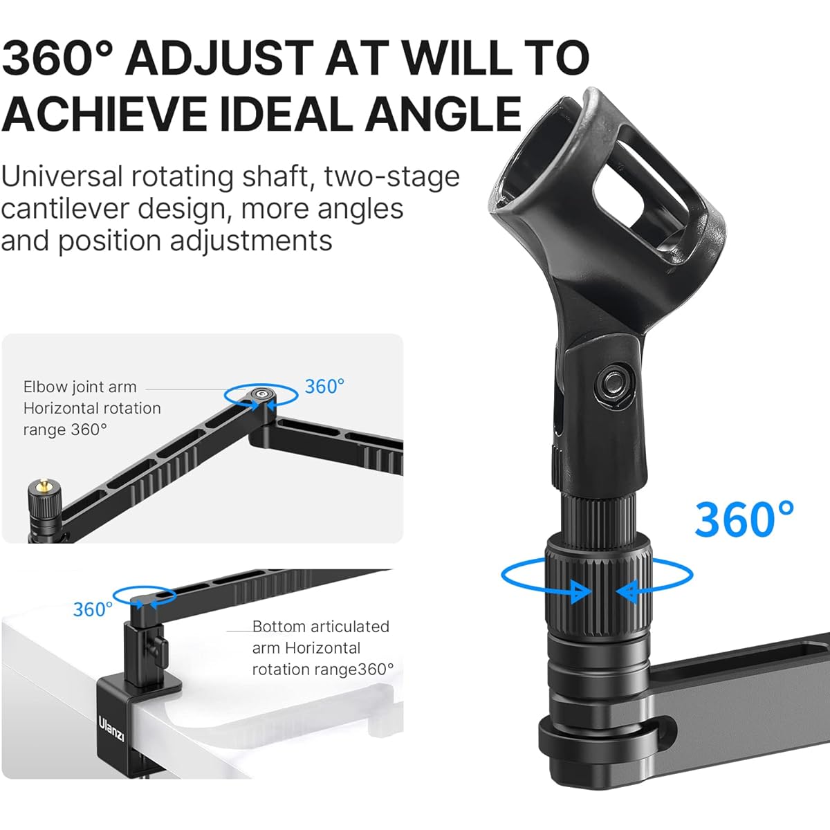 VIJIM Tabletop Microphone Stand LS26