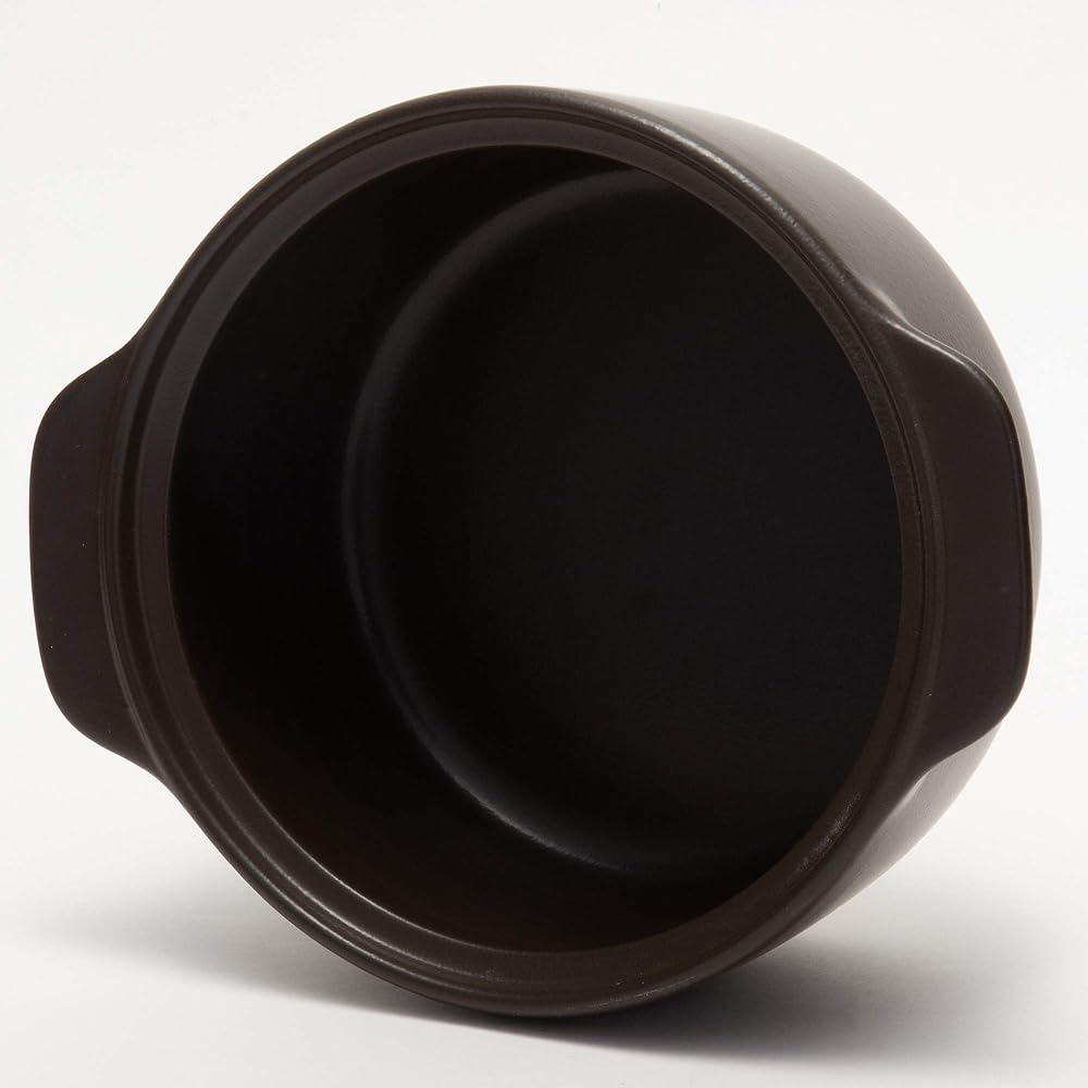 TAMAKI Earthen pot Thermatech for 1-2 people Moonlight Diameter 23 x Depth 19.4 x Height 12.5cm IH/Open flame/Microwave/Oven compatible THC52-610