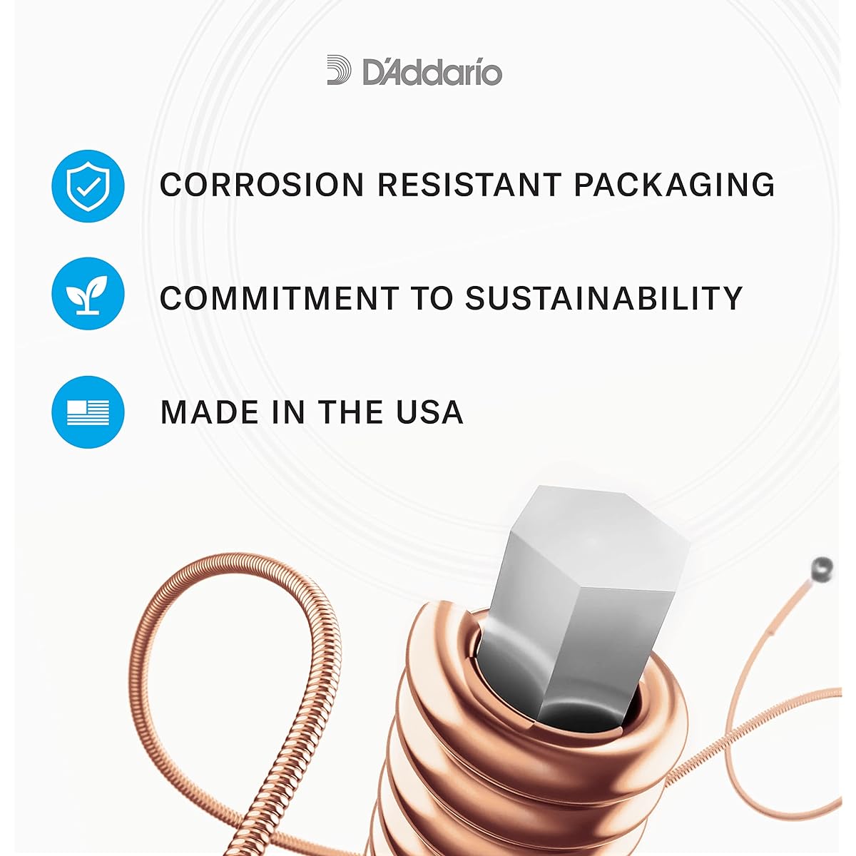 D'Addario Phosphor Bronze Custom Light Acoustic Guitar Strings .011-.052 EJ26-10P Pack of 10 [Official Japanese Product]