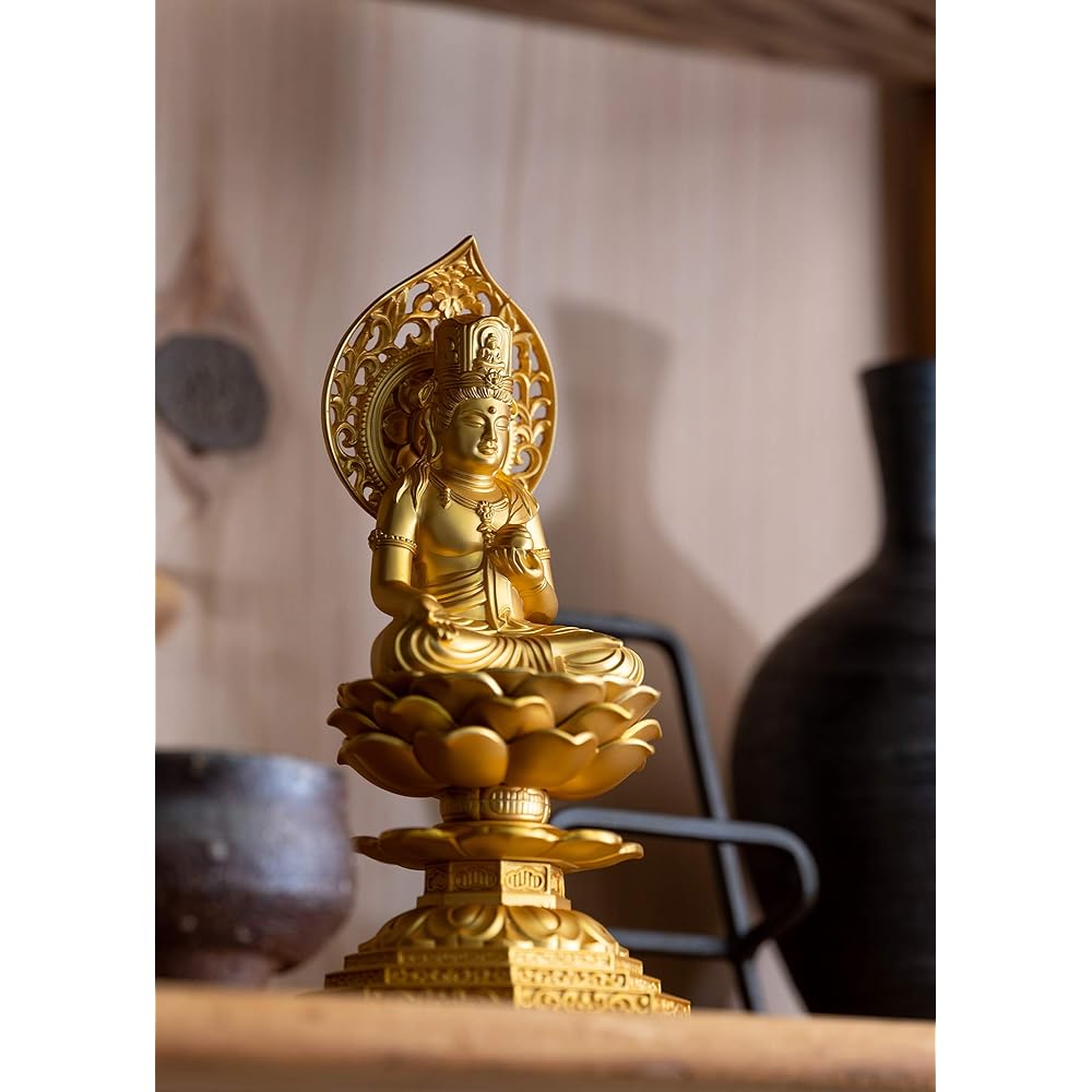 Buddha statue Kokuzo Bodhisattva 15cm (gold plated/24K gold) Buddhist sculptor: Hideun Makita Original model ___ (born in the Year of the Ox and the Tiger) Zodiac Guardian Principal Image Zodiac Takaoka Copperware (Kokuzo Bosatsu)