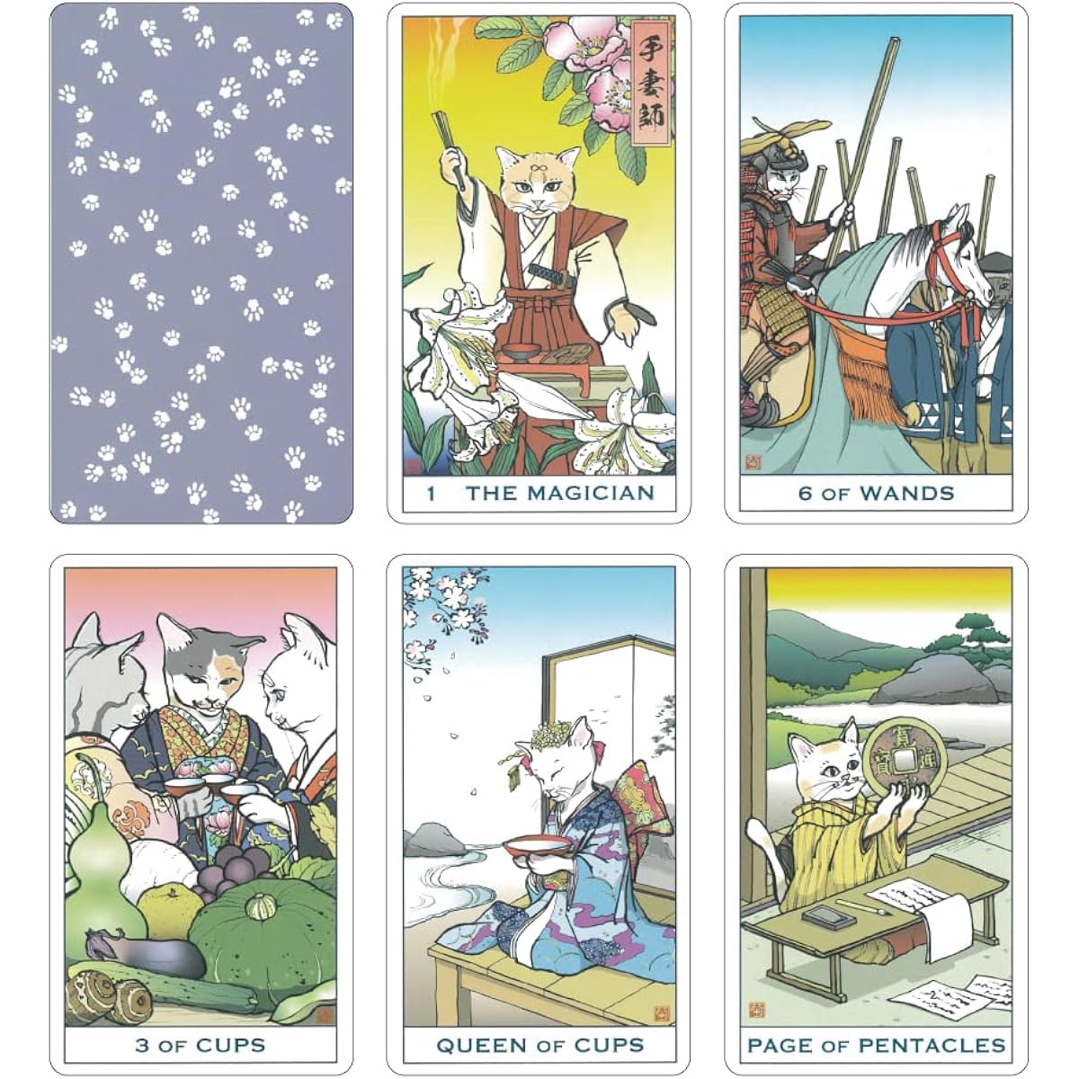 Now and Then Nyankotarot ｜ Rie Kikuta ｜ 78 cards with Japanese commentary [Genuine]