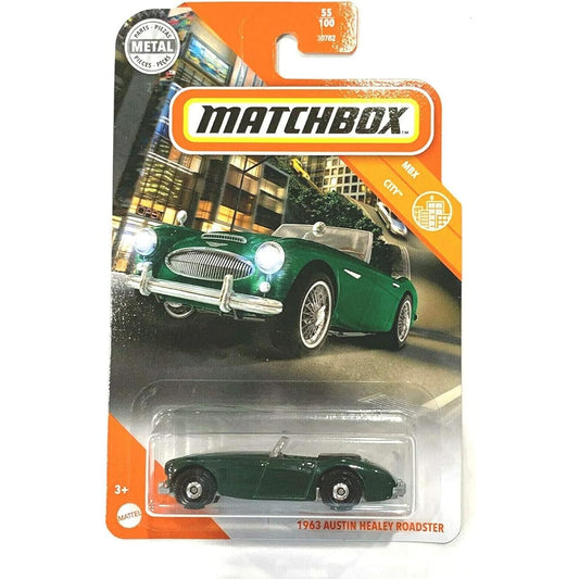 Matchbox 1963 Austin Healey Roadster, MBX City 55/100 (Green)