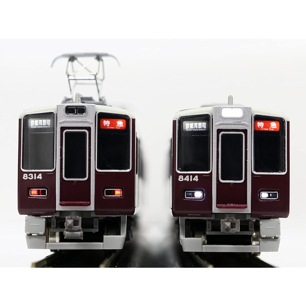 Green Max N gauge Hankyu 8300 series (secondary car, 8314 formation, white light) basic 6-car formation set (with power) 31521 Railway model train