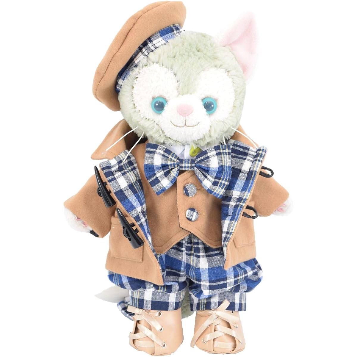 [Teddy Bear Mail Order Alice] Gelatoni Clothes Dress-up Costume Navy Set with Duffle Coat (No Body) For S Size