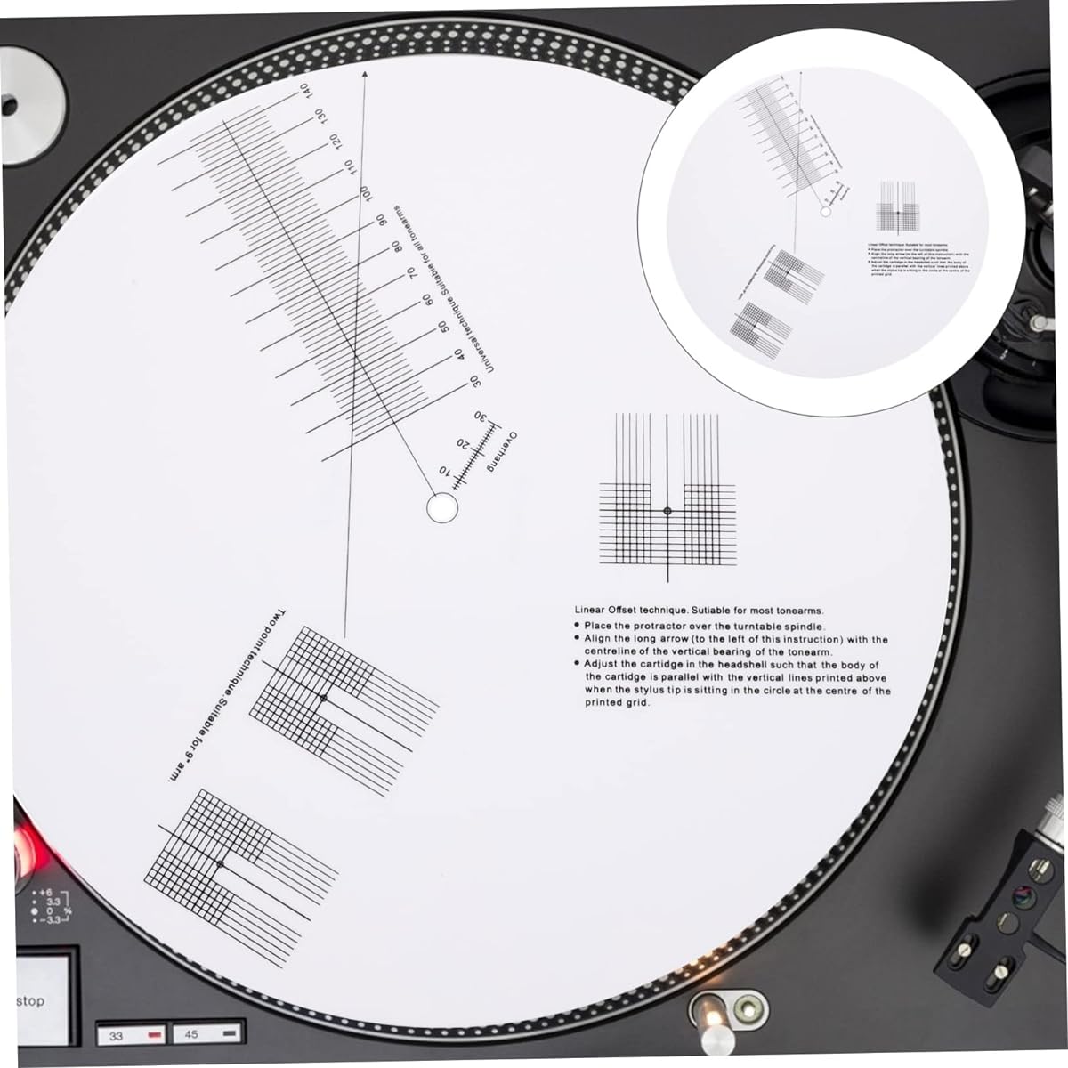 minkissy 6pcs turntable calibration disc pickup calibration vinyl recorder pickup calibration pro platte needle